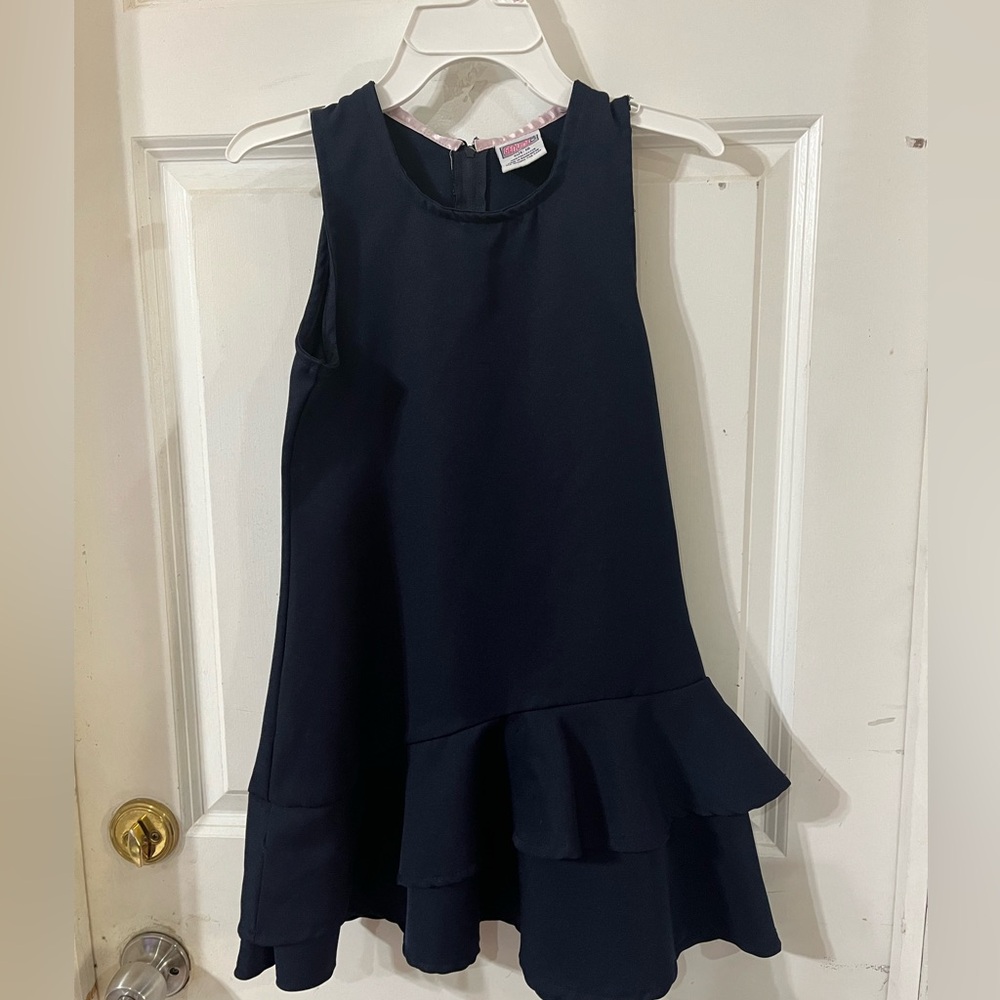 School uniform Navy Ruffle  Dress size 10